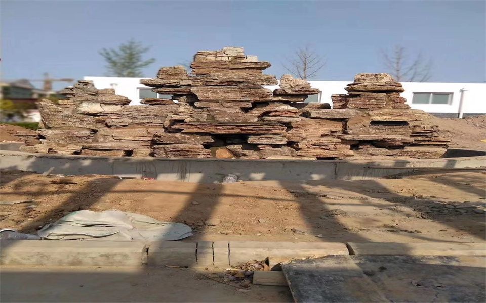 廣西河池庭院千層石假山 別墅假山千層石料銷售